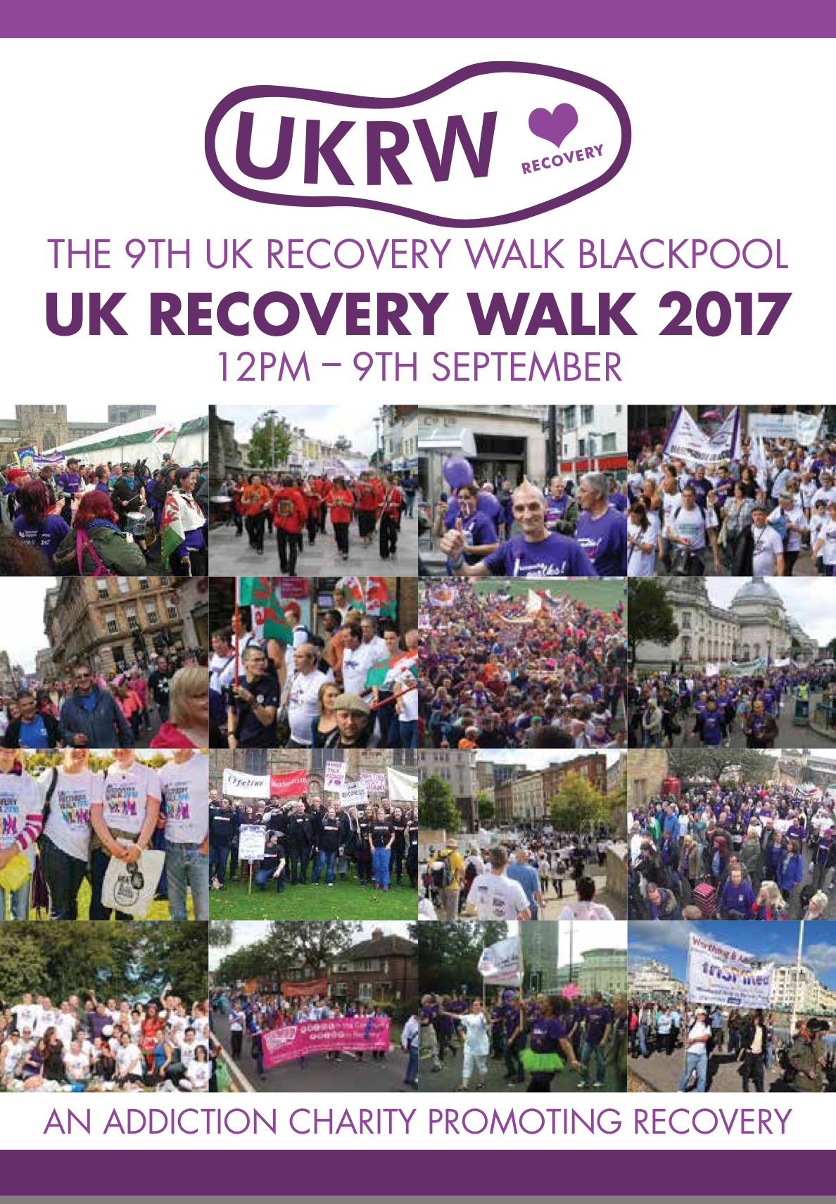 The 9th UK Recovery Walk Blackpool 2017 Brochure #UKRW17