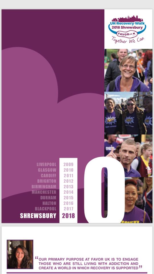 UK Recovery Walk Shrewsbury 2018 Brochure